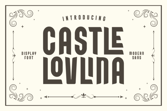Castle Lovlina: A Display Font With Vintage Elegance
