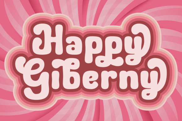 Crafting with Happy Giberny: A Vintage Display Font for Your Projects