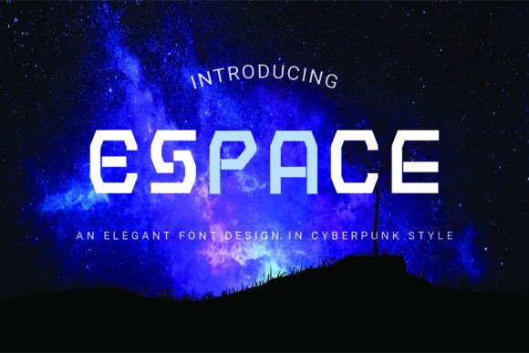 Espace: The Futuristic Font That Sharpens Your Campaign Message