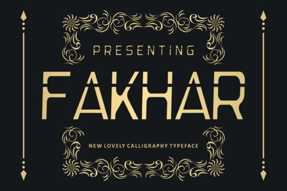 Fakhar: A Distinctive Display Font for Your Craft Business