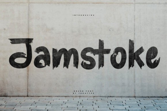 Jamstoke Font: A Brush Display Typeface for Expressive Branding