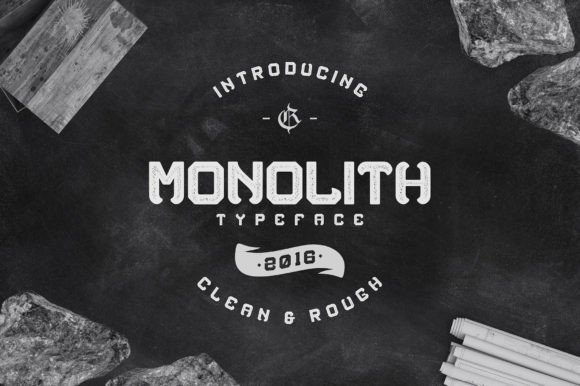 Monolith: The Unexpectedly Soft Grunge Font