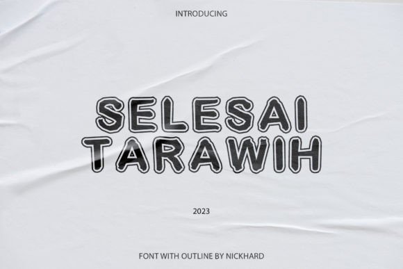 Putting the Selesai Tarawih Font into Real Design Work