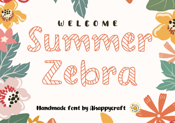 Summer Zebra: A Playful Display Font for Modern Branding