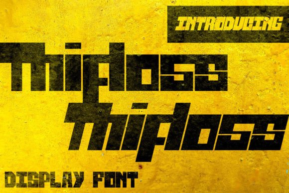 Thifloss: A Bold Display Font That Won't Waste Your Space