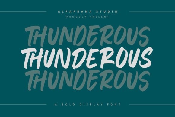 Thunderous: A Display Font Built to Shout